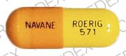 Pill NAVANE ROERIG 571 Orange Capsule-shape is Navane