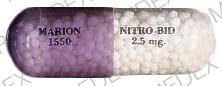 Pilule MARION 1550 NITRO-BID 2,5 mg est Nitro-bid 2,5 MG