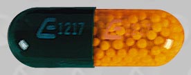 Pill E1217 E1217 Green & Yellow Capsule/Oblong is Nitroglycerin ER