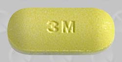 Pill 3M NORGESIC FORTE White & Yellow Oval is Norgesic Forte