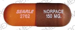 Norpace 150 mg SEARLE 2762 NORPACE 150 MG