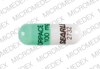 Norpace CR 100 MG NORPACE CR 100 mg SEARLE 2732 Front