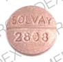Pill SOLVAY 2808 Pink Round is Orasone
