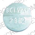 Pill SOLVAY 2812 Blue Round is Orasone