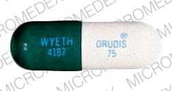 Orudis 75 MG ORUDIS 75 WYETH 4187