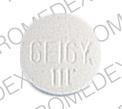 Pill GEIGY 111 White Round is Pbz