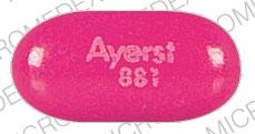 Pill Ayerst 881 is Pmb-400 conjugated estrogens 0.45 mg / meprobamate 400 mg