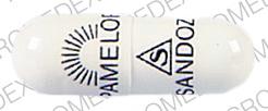 Pamelor 50 mg logo PAMELOR 50 mg logo SANDOZ
