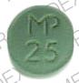 Amitriptyline hydrochloride 25 mg MP 25 Front