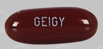 Pill GEIGY G M Brown Capsule/Oblong is Lamprene