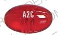 Pill A2C Red Oval is Lanoxicaps