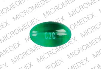Pill C2C Green Oval is Lanoxicaps