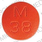 Pill M 38 Orange Round is Amitriptyline Hydrochloride