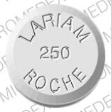 Pill LARIAM 250 ROCHE White Round is Lariam