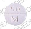 Pill 50 M White Round is Levothyroxine Sodium