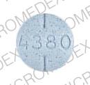 Pill 4380 Blue Round is Levothyroxine Sodium