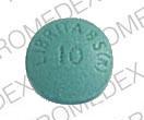 Pill LIBRITABS 10 ROCHE Green Round is Libritabs