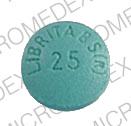 Pill LIBRITABS 25 ROCHE Green Round is Libritabs