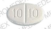 Pill 10 10 LIORESAL White Elliptical/Oval is Lioresal