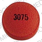 Pill 3075 Red Round is Amitriptyline Hydrochloride