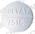 Pill SOLVAY 7516 is Lithotabs 300 MG