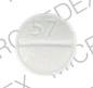 Pill R 57 White Round is Lorazepam