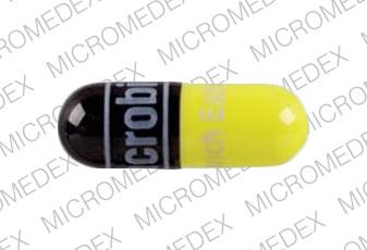 Macrobid Norwich Eaton Pill Images Black Yellow Capsule Shape