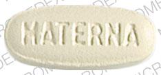 Pill M77 MATERNA Brown Oval is Materna