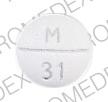 Pill M 31 White Round is Mebaral