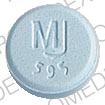 Pill MJ595 Blue Round is Megace