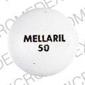 Pill MELLARIL 50 White Round is Mellaril