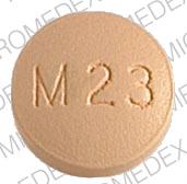 Pill LL M23 Orange Round is Methyldopa