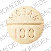 Pill MOBAN 100 Brown Round is Moban