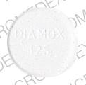 Pill D1 LL DIAMOX 125 White Round is Diamox