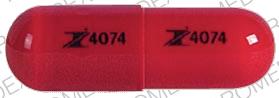 Pill Logo 4074 Logo 4074 Red Capsule/Oblong is Cephalexin