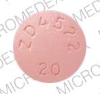 Pill ZD4522 20 Pink Round is Crestor