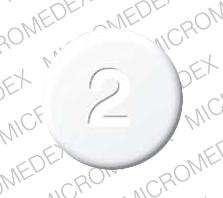 White 2mg round pill klonopin