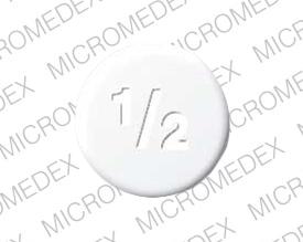 Pill 1/2 White Round is Klonopin Wafer