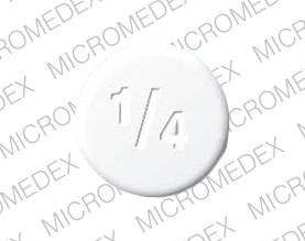 Pill 1/4 White Round is Klonopin Wafer
