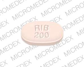 Pill RIB 200 ROCHE Pink Oval is Copegus