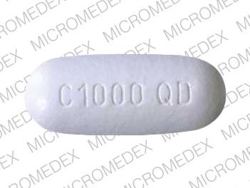 Pill BAYER C1000 QD White Oval is Cipro XR