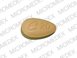 Pill C 20 Yellow Oval is Cialis