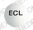 Pill ECL White Round is Ascriptin Enteric