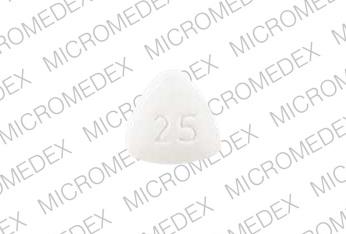 Pill I 25 White Three-sided is Imitrex