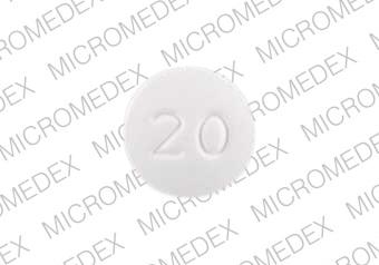 Lexapro 20 mg F L 20 Back