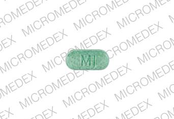 Pill MJ 850 Green Capsule/Oblong is Ovcon 35