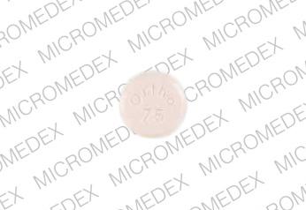 Pill Ortho 75 Ortho 75 Peach Round is Ortho-novum 7 7 7