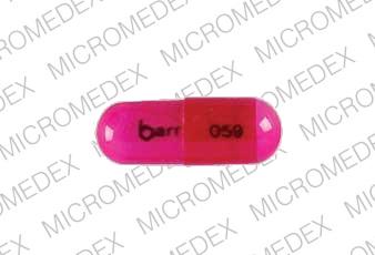Pill barr 059 Pink Capsule-shape is Diphenhydramine Hydrochloride