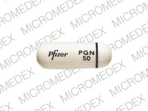 Lyrica 50 mg Pfizer PGN 50