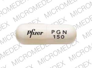 Lyrica 150 mg Pfizer PGN 150